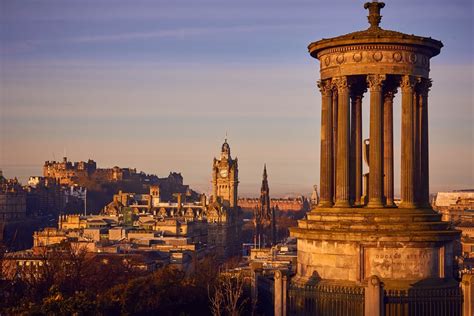 Sunrise from Calton Hill, Edinburgh : Scotland