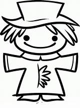 Scarecrow coloring Pages  ColoringLib sketch template