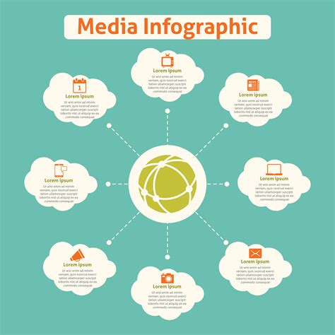 Media global infographics 452924 Vector Art at Vecteezy