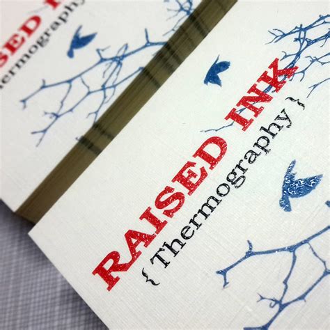 Raised Ink Business Cards - PFG Creative Print Studio