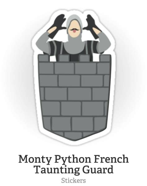 Monty Python Taunting French Guard decal bumper by RedRoverTN