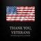 Illustration for Veterans Day, Thank You, Vector Graphic Stock Vector ...