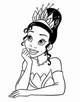 Princess Tiana Coloring Pages Free Printable PDF sketch template