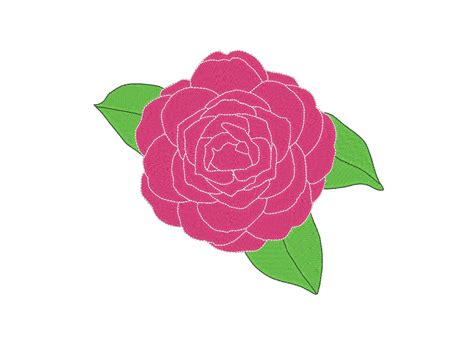 Camellia Flower Alabama State Flower Embroidery Machine Design - Etsy