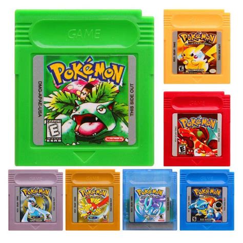 Pokemon Series GBC Gameboy Color Cartridge Card For Console Game ...