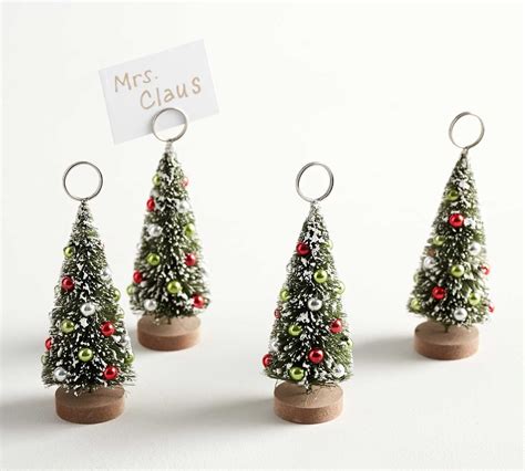 Christmas Tree Place Card Holders, Set of 4 | Pottery Barn