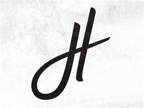 Cursive Letter "H" by Vadimages on Dribbble