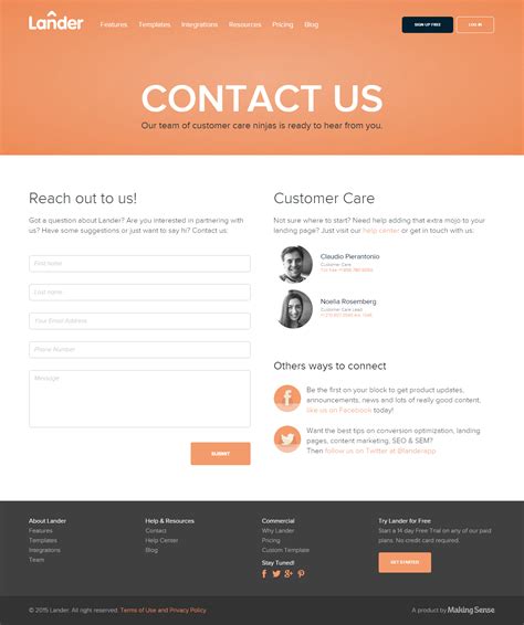 Contact Us - Page Design | Contact us page design, Webpage template ...