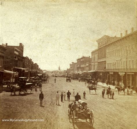 Lawrence, Kansas, Massachusetts Street, 1867, historic photo