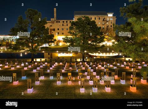 Oklahoma City National Memorial and Museum at Night Stock Photo - Alamy