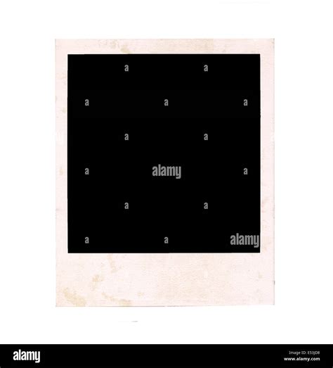 Blank and old vintage polaroid film isolated on white background Stock Photo - Alamy