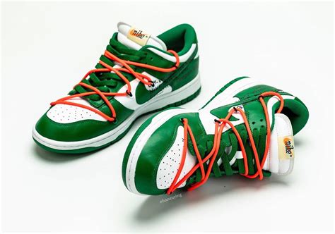 Off-White Nike Dunk Low Pine Green CT0856-100 Release Info | SneakerNews.com