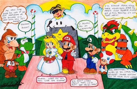 Mario and Peach-THE WEDDING by NatSilva on DeviantArt