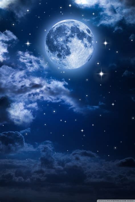 Beautiful Moon in the Sky 4K HD Desktop Wallpaper for 4K Ultra HD TV ...