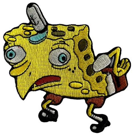 SPONGEMOCK MEME SPONGEBOB SquarePants Patch Yellow $14.98 - PicClick