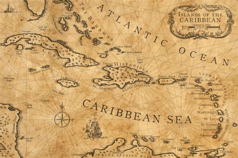 Caribbean Nautical Chart by shawnbrown on deviantART | Nautical chart ...