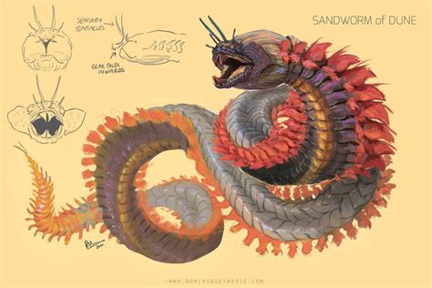 Shai-hulud - sandwom of Dune concept, Dominique Vassie | Creature ...