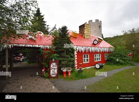 The Christmas House near Akureyri in Northern Iceland. Candy and sweets ...