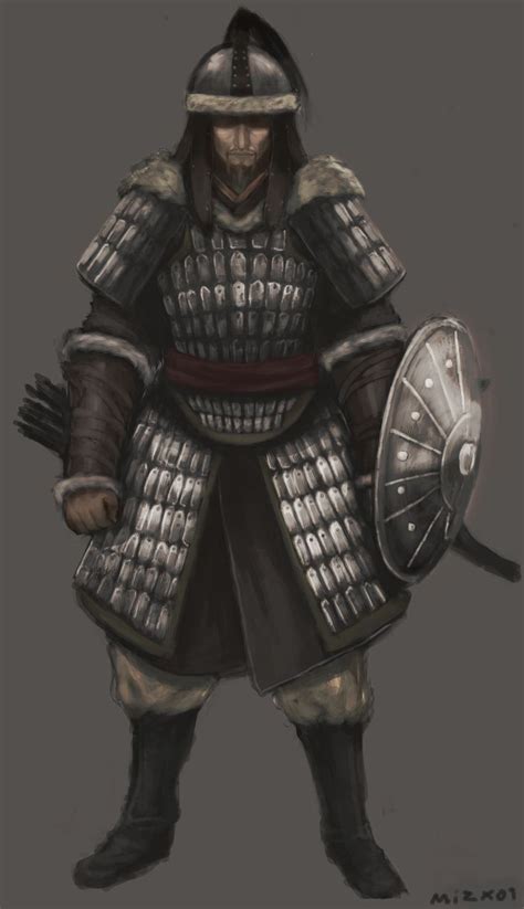 Mongolian warrior in armor | Historical armor, Warrior concept art ...