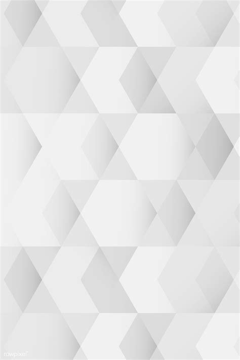 Download premium vector of White and gray geometric pattern background ...