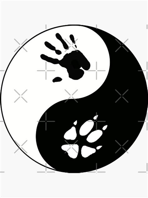 "Fox Therian Ying/Yang" Sticker for Sale by tygerwolfe | Redbubble