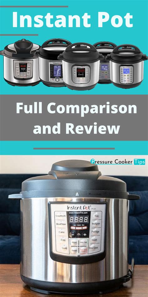 Instant Pot Comparison Chart 2020 - Gabyy Moraa