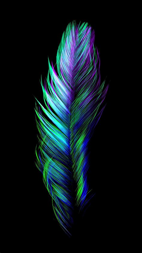 Neon Leaf (2126x3778) : Amoledbackgrounds