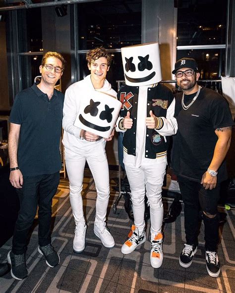 Shawn Mendes, Marshmello, Andrew Gertler and Moe Shalizi // Moe's IG Post // #ShawnMendes # ...