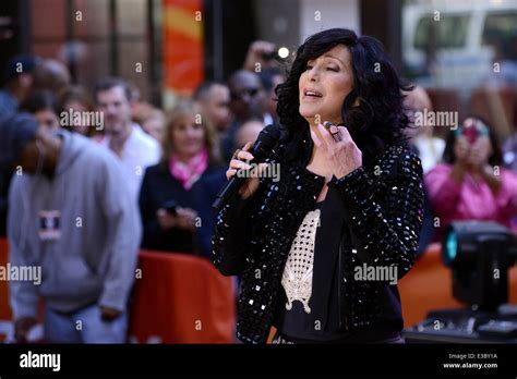 Cher Performing LIVE on "Today" Show at Rockefeller Plaza Featuring: Cher Where: Manhattan, NY ...