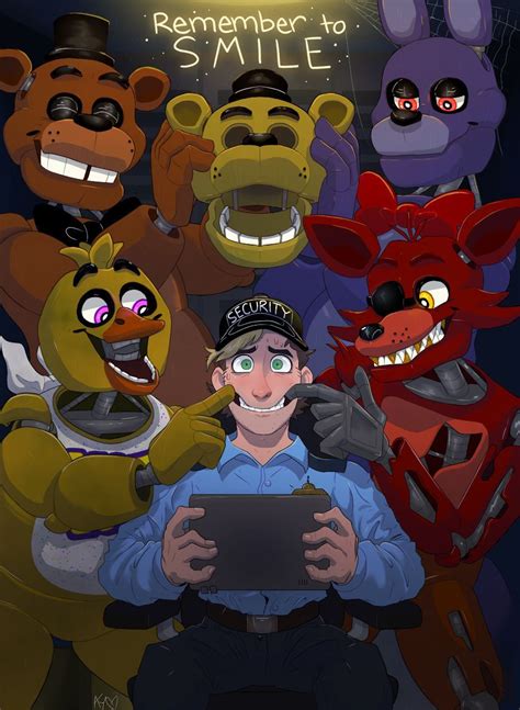 ɐuƃɐsɐl ᴉʇʇǝɥƃɐds in 2020 | Anime fnaf, Fnaf drawings, Fnaf art