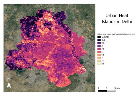 Urban Heat Island Map London