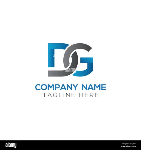 Initial DG Letter Logo With Creative Modern Business Typography Vector ...