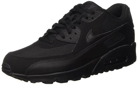Nike 537384-090: Air Max 90 Men's Essential Running Black/Black Shoes (10 D(M) US Men) - Walmart.com