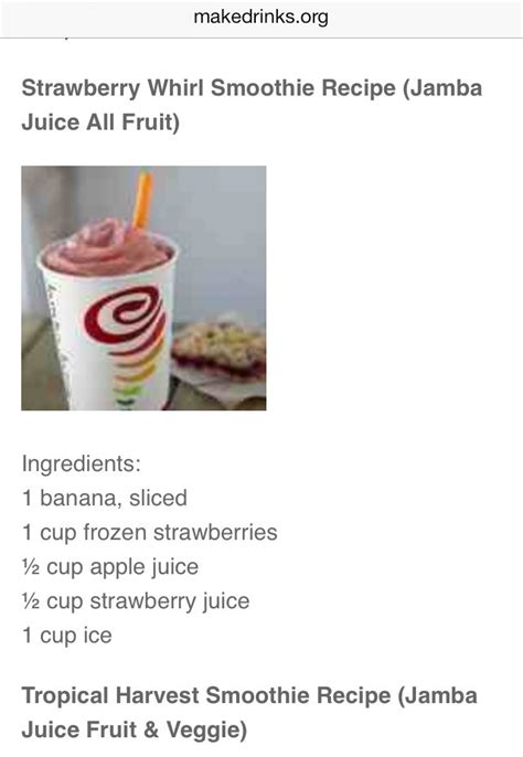 🍹🍹🍹🍹 26 Different Jamba Juice Recipes!!!!!!!!!(:🍹🍹🍹🍹 - Musely