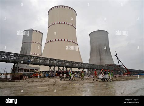 Pabna, Bangladesh - October 04, 2023: The under Construction of Rooppur Nuclear Power Plant at ...