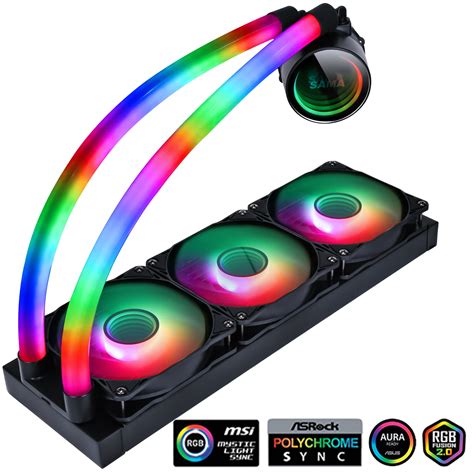 SAMA 360mm Cpu PC Gaming Liquid Cooler ARGB AIO Infinity Mirror Aluminum Radiator Water Cooling ...