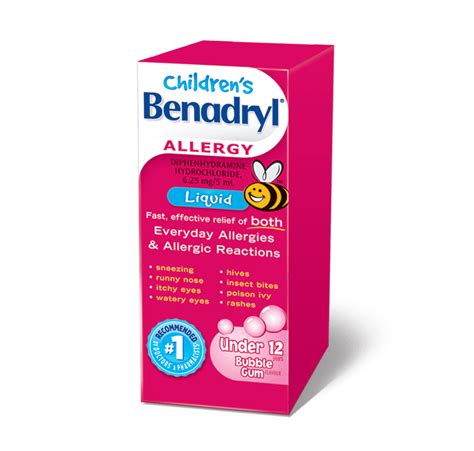 Benadryl Children Allergy Liquid 100ml - Pharmex Direct - Mailing and ...