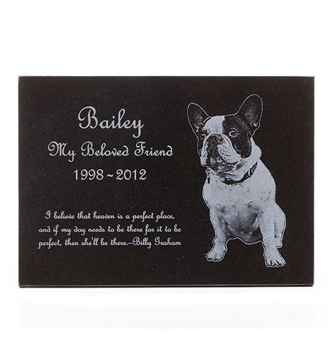 Dog Memorial Plaque - Custom Engraved Granite | Laser Perfect Gifts