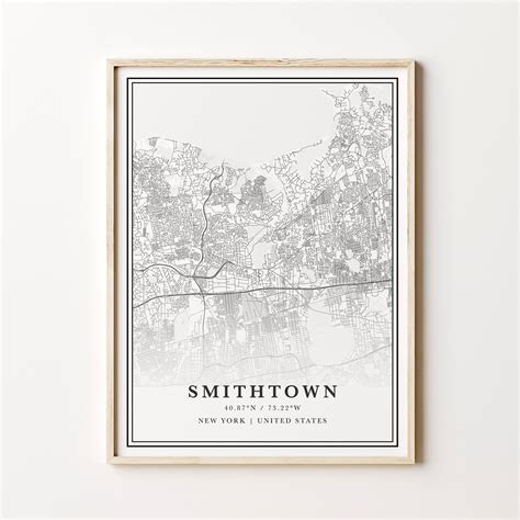 Printable Smithtown Map Digital Smithtown Map Smithtown New - Etsy