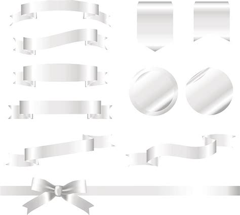 Silver Ribbon Clip Art, Vector Images & Illustrations - iStock