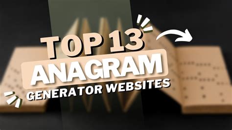 13 Best Anagram Generator Websites That You Must Know (2023) - YouTube