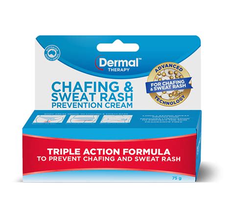 Chafing & Sweat Rash Prevention Cream | Anti chafing cream | Dermal Therapy