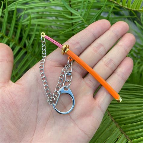 Tiny Kikunojo Sword Zansetsuken Keychain Mini Metal Katana Keychain Backpack Car Decoration ...