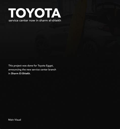 TOYOTA Service Center :: Behance