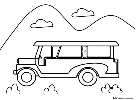 20 Jeepney Coloring Pages - ColoringPagesOnly.com