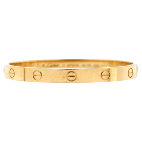 Cartier Love Bracelet 18K Yellow Gold For Sale at 1stDibs