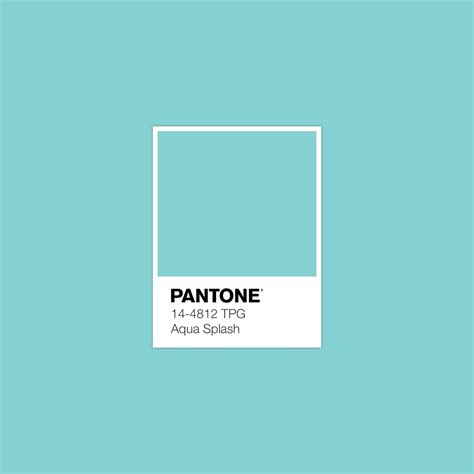 Beautiful Work Aqua Color Pantone 100 C