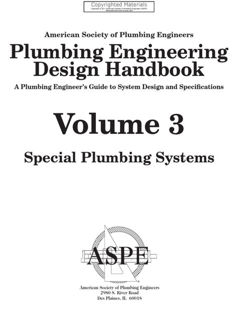 Plumbing Engineering Design Handbook - A Plumbing Engineer’s Guide to ...