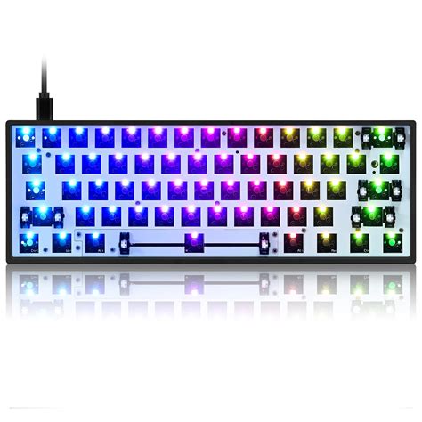 Buy Guffercty kred GK61 GK61X PCB Plate Case 60% Keyboard Custom Hot Swappable RGB Keyboard DIY ...