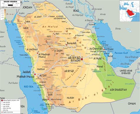 Geography Of Arabia Map